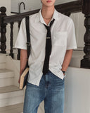 Airy Pocket Over Short Sleeve Shirt