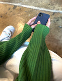 Luce ribbed V-neck knit