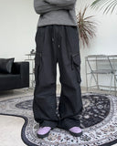 Leso wide zipper cargo pants
