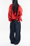 Purdue pintuck corduroy wide pants