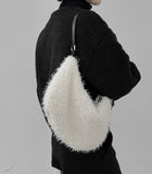 Bshawl Belt Strap Fur Shoulder Bag