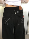 Onte Adjust Pocket Snap Wide Pants