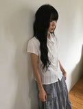 Anz Pure Cap Sleeve Semi-Crop Blouse