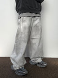 Snap Wide Dirty White Denim