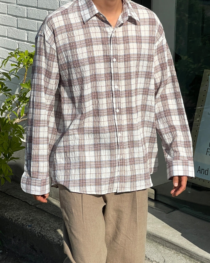【MODERNIF】Haon Check Shirt modernif (モダンイフ) - ハオンチェックシャツ / Haon Check