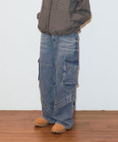 WIDE CARGO DENIM PANT