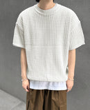 Waffle over knit