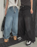 Rocky Big Wide Strap Balloon Denim