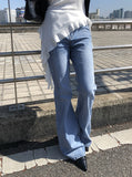Botu Slim Washing Denim Bootcut Pants