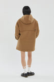 WOOL BLEND OVERSIZE DUFFLE COAT