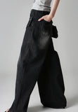 Wrap Cross Over Denim Pants
