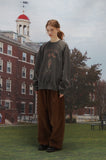 RIBBON CAT Raglan Pigment Sweatshirt