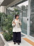Cocona cable ribbon cardigan