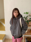 [unisex] Nippun two-way string over hood padding