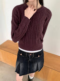 Mitchell Deep Cable Round Knit