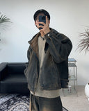 Decan Over Washing Denim Hooded Jacket