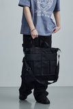 TWO POCKET STRAP TOTE BAG