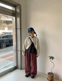 Remade Pintuck Balloon Strap Pigment Pants