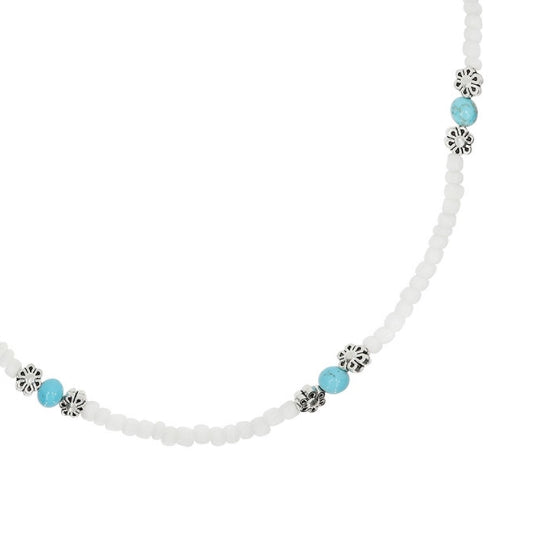 【U LAN】24SS★ [LAN ARCHIVE] Ocean Flower Beads Necklace U LAN (ユーラン) - [LAN ARCHIVE]オーシャンフラワービーズ