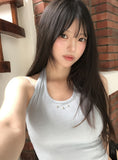 Betty Studded Crop Halter Sleeveless