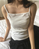 Minku Dot Inner Layered Sleeveless
