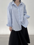 Mesh Stripe Overfit Shirt