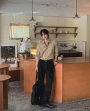 KEF Semi-Wide Black Jeans