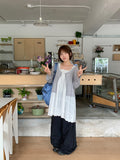 Kyoses Shirring Nylon Banding Wide Pants