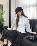 Ropin Flower See-Through Windbreaker Jumper