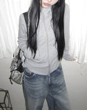 Doming High-Neck Hood Zip-Up