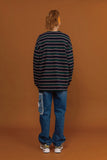Striped Waffen Logo Long Sleeve