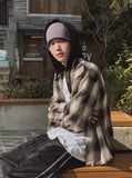 Royke Damage Hooded Check Shirt