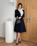Roselle Tie Color Matching Flare One Piece