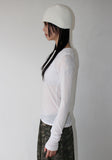 BLAND TENCEL SLEEVE T