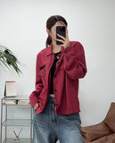 Rebed pocket shirt jacket