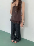 Capuri Denim Wide Pants