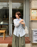 Huka Summer See-through Stripe Shirt