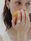 [Premium Plating] H Edition AB(W) Curve Wave Ring