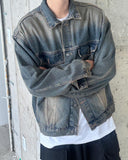 Worked denim jacket