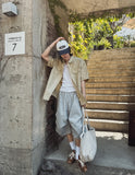 Rosie Two Tuck Bermuda Sweatpants