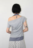HALTER LAYERED OFF-TEE