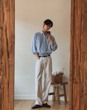 Fate Semi-Wide Cotton Pants