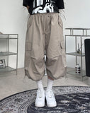 Beucky Pintuck Cargo Bermuda Pants