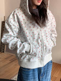 Nobui Flower Hood Zip-up