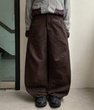 [unisex] Kelper Embroidered Cotton Balloon Wide Pants