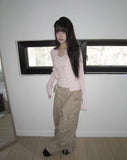 Karn Multi-Pocket Wide Cargo Pants
