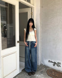Lumen Low Wide Denim Pants