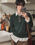 Noor Raglan V-neck Soft Knit