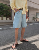 Bureau Linen Bermuda Denim Pants