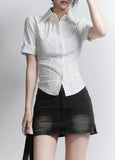 Curve Line Short Sleeve Shirt